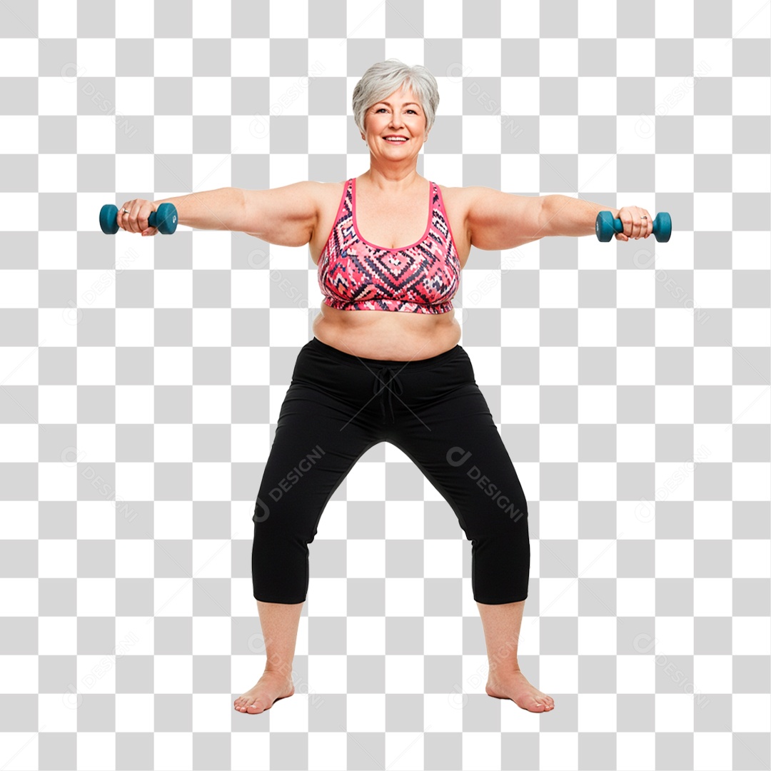 Mulher Treinando PNG Transparente