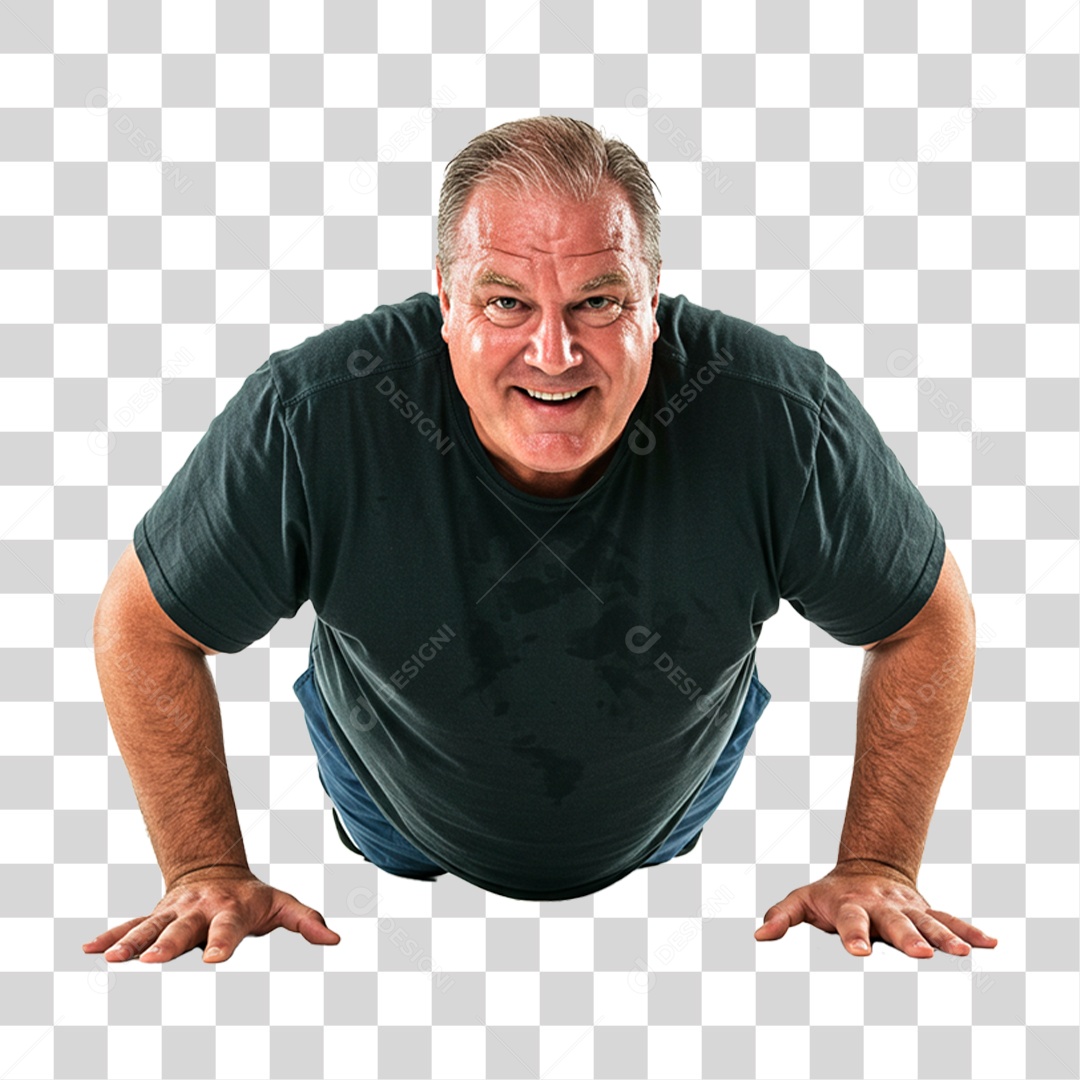 Homem Treinando PNG Transparente