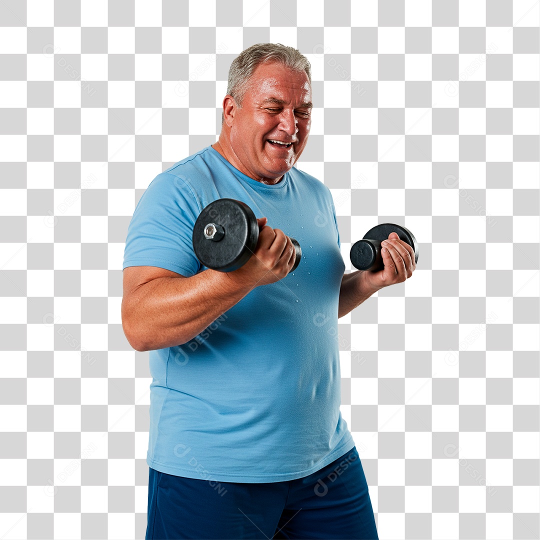 Homem Treinando PNG Transparente