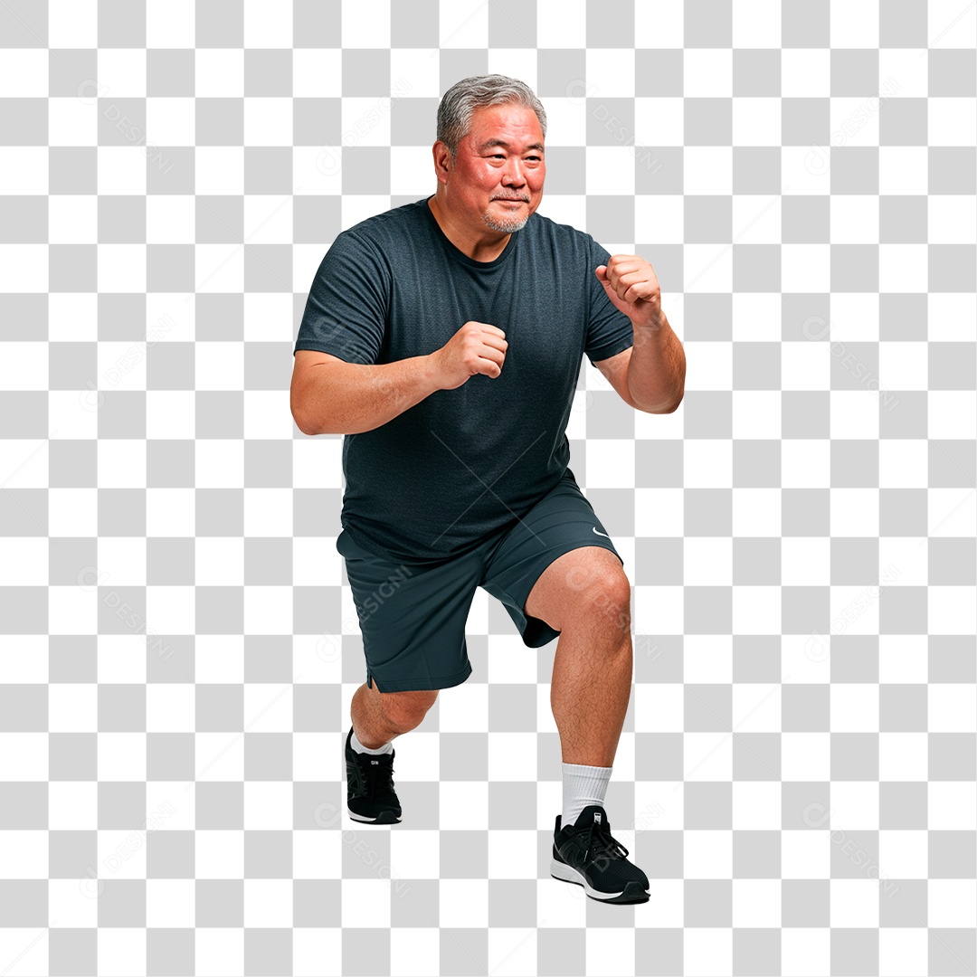 Homem Treinando PNG Transparente