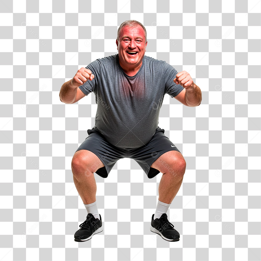 Homem Treinando PNG Transparente