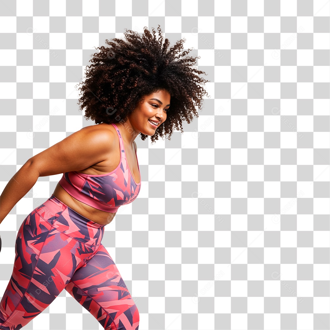 Mulher Treinando PNG Transparente