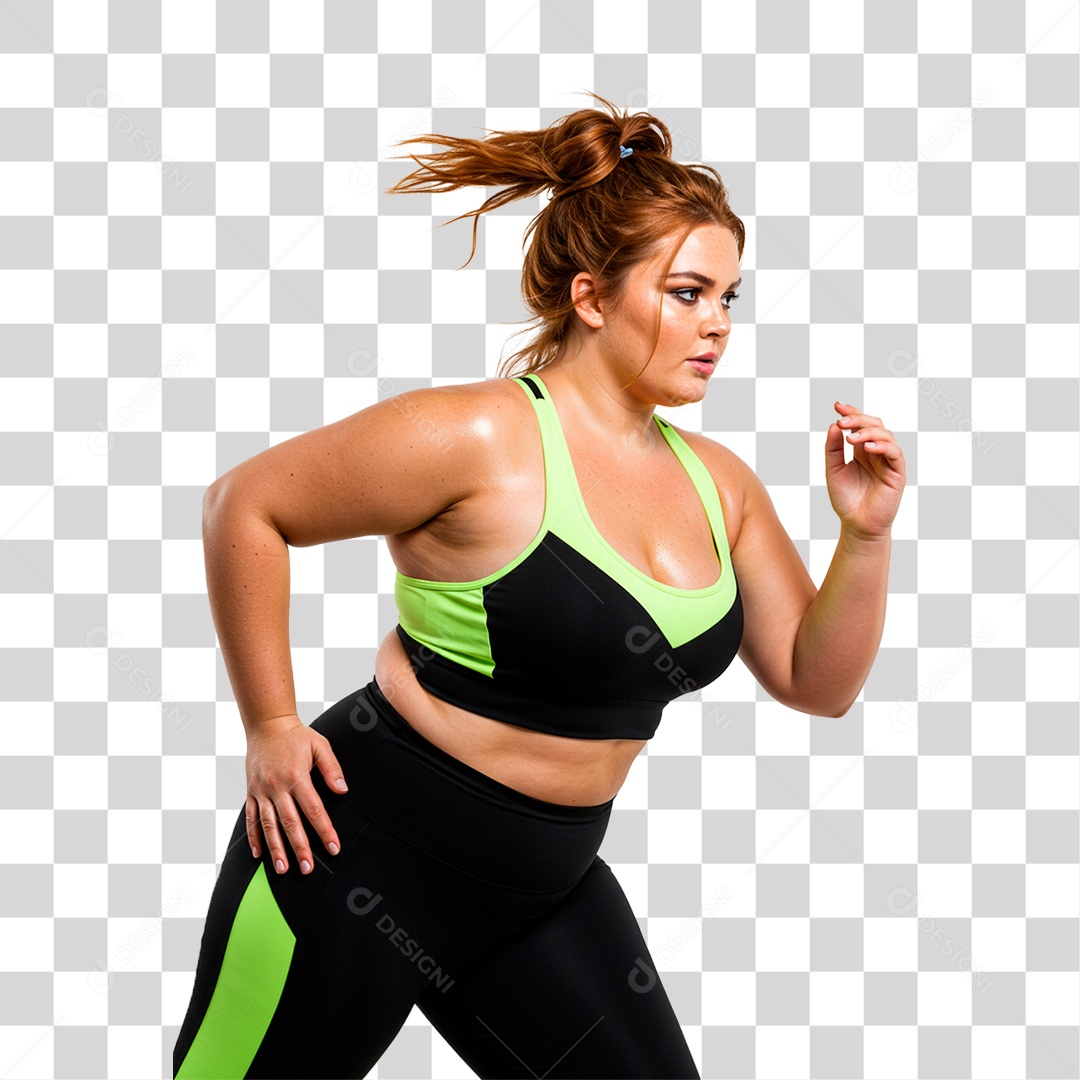 Mulher Correndo PNG Transparente