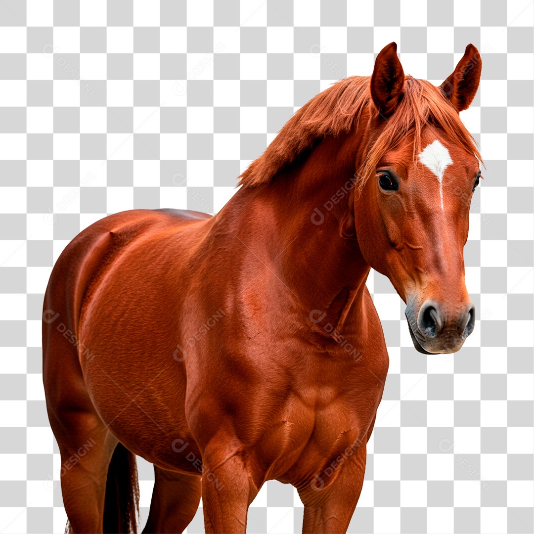 Cavalo Castanho PNG Transparente