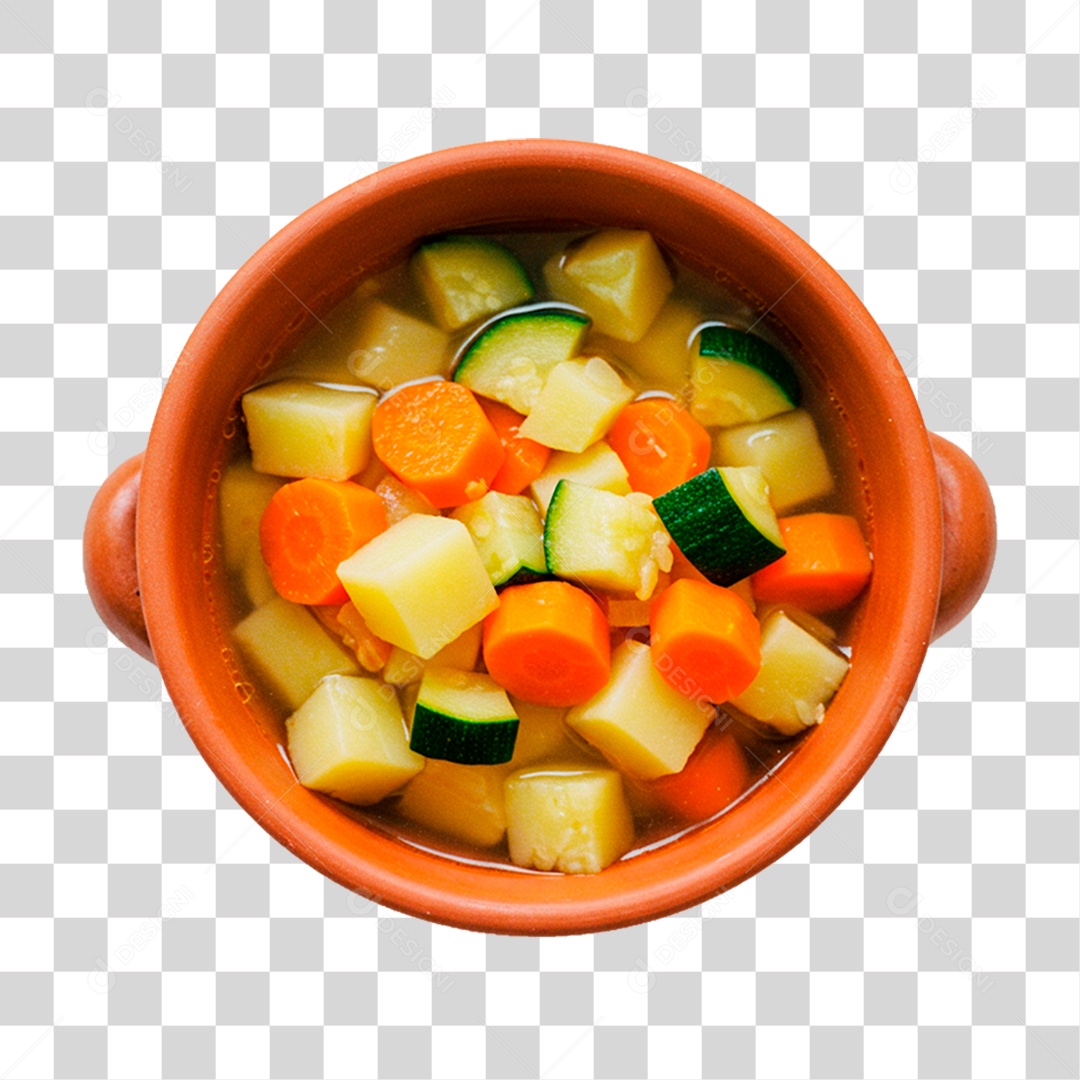 Sopa de Vegetais PNG Transparente