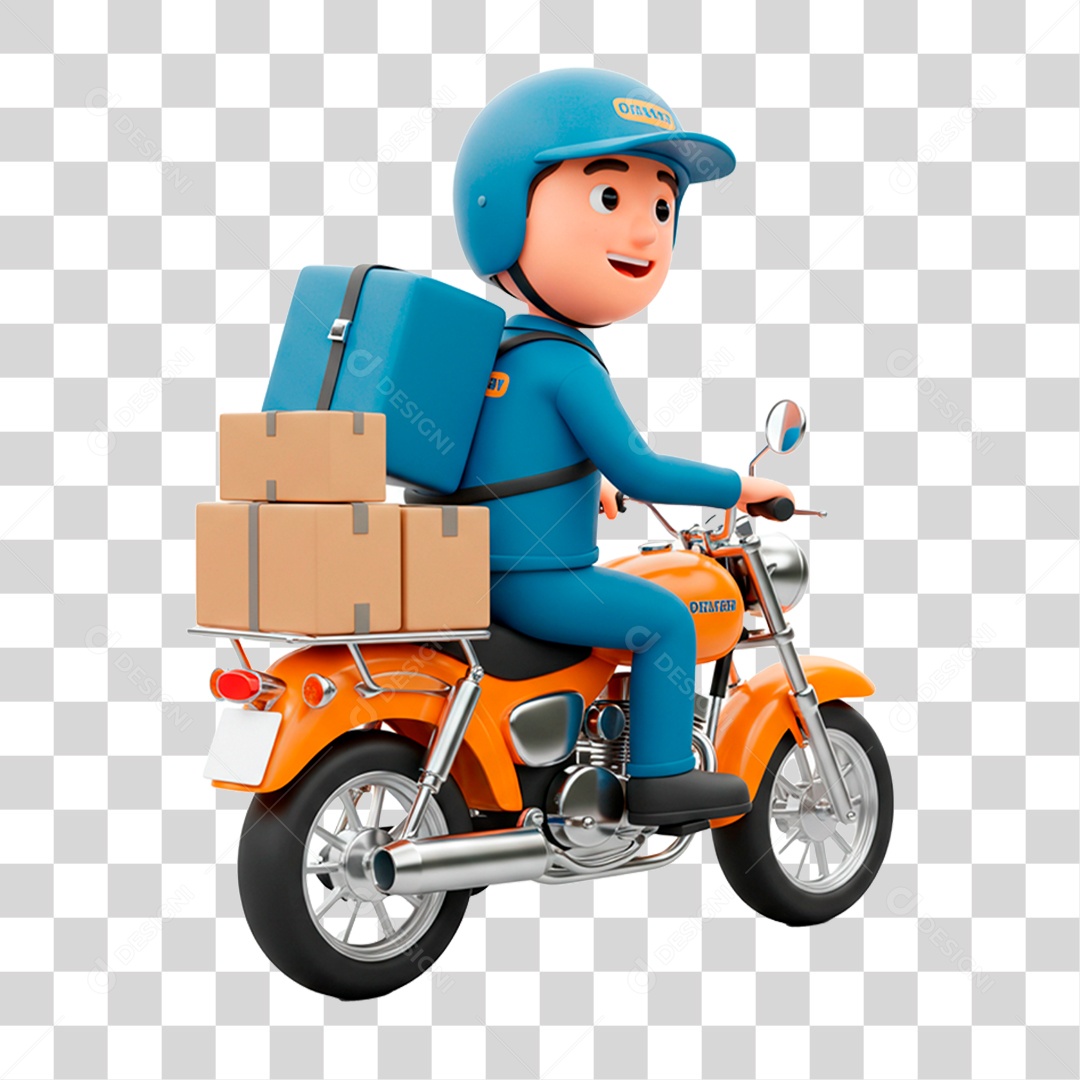 Motoqueiro PNG Transparente