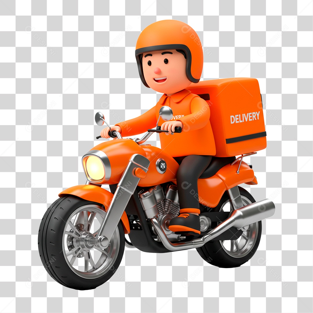 Motoqueiro PNG Transparente