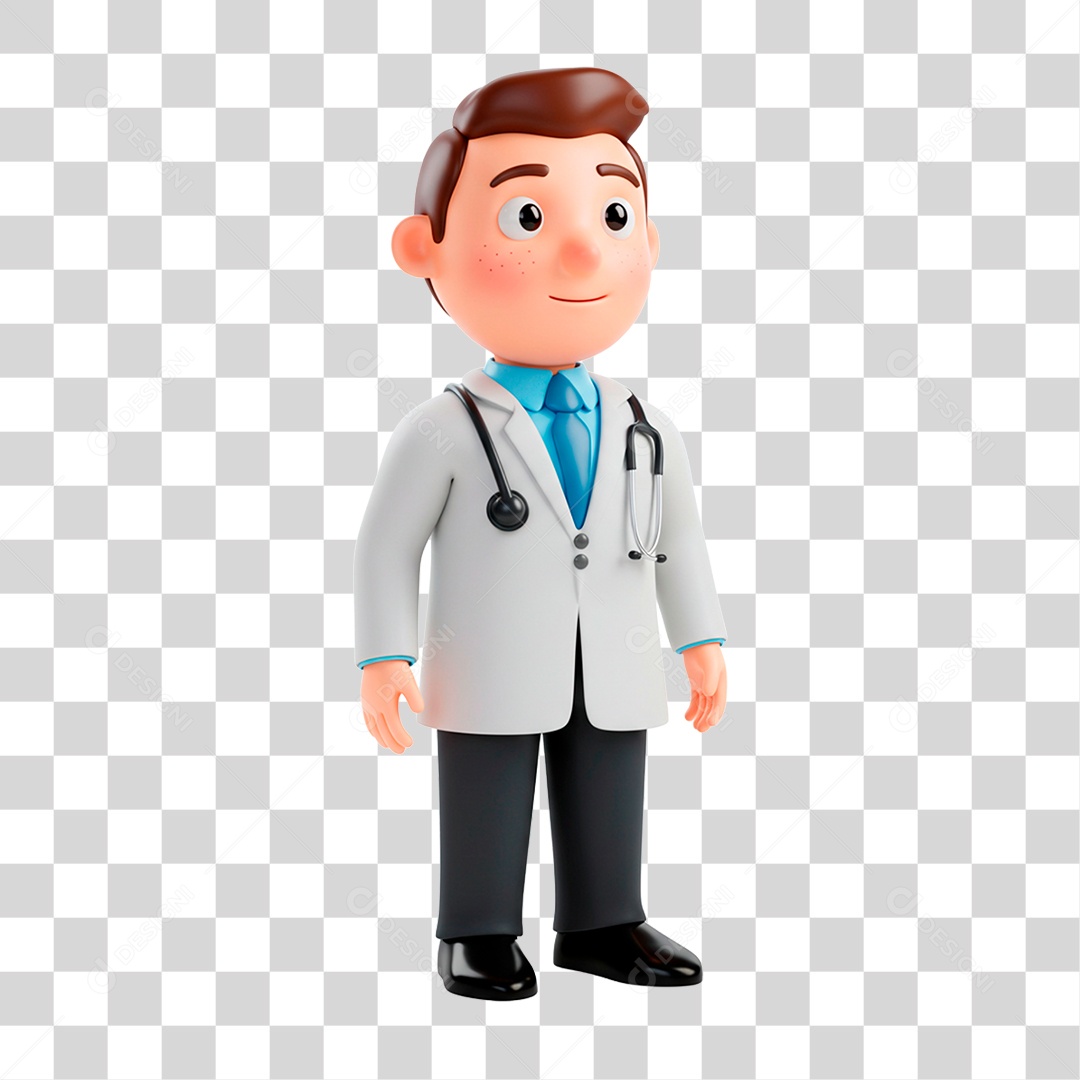 Personagem Médico PNG Transparente