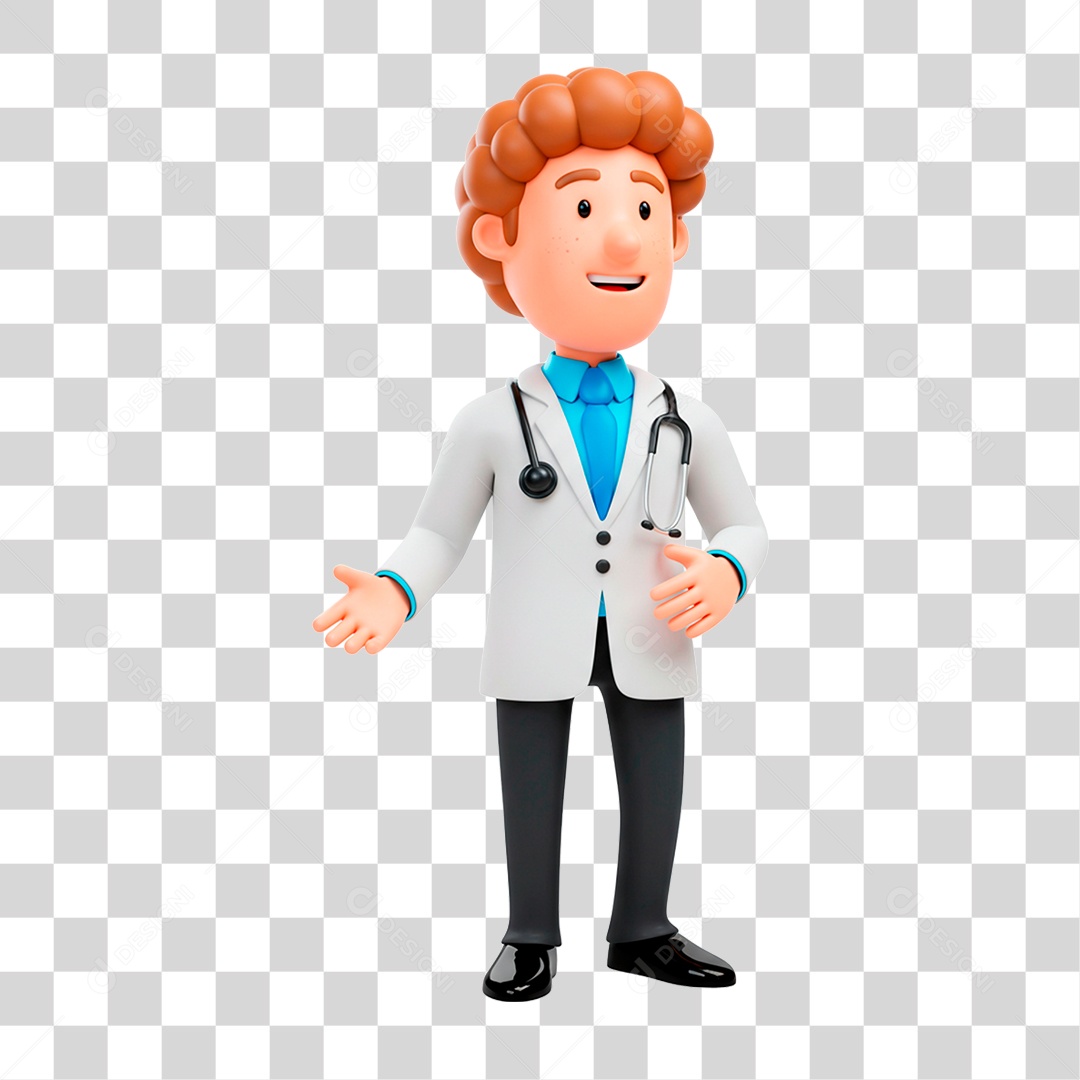 Personagem Médico PNG Transparente