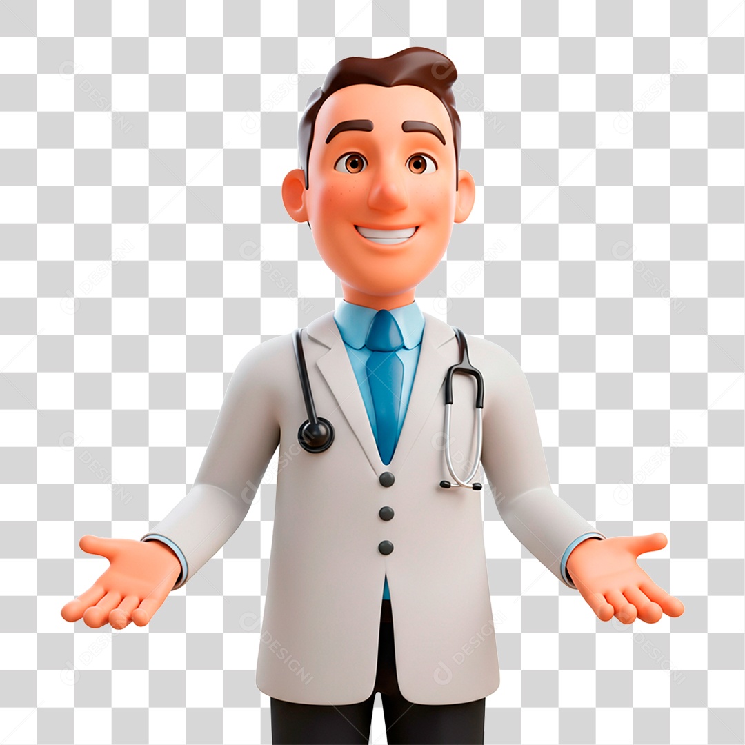 Personagem Médico PNG Transparente