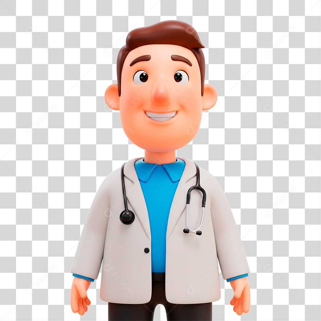 Personagem Médico PNG Transparente