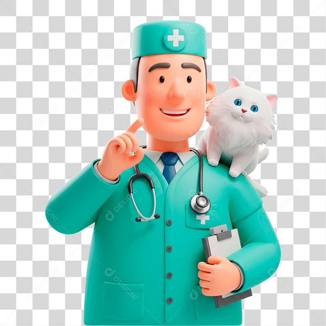 Personagem Veterinário PNG Transparente