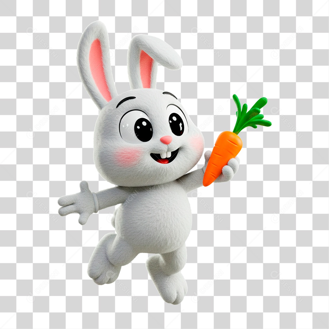 Personagem Coelho PNG Transparente