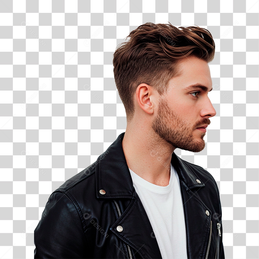 Homem de Barba PNG Transparente