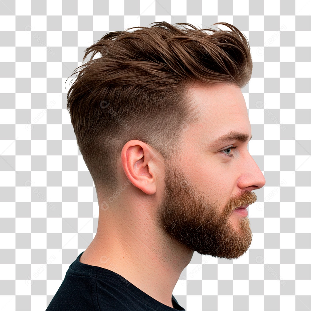 Homem de Barba PNG Transparente