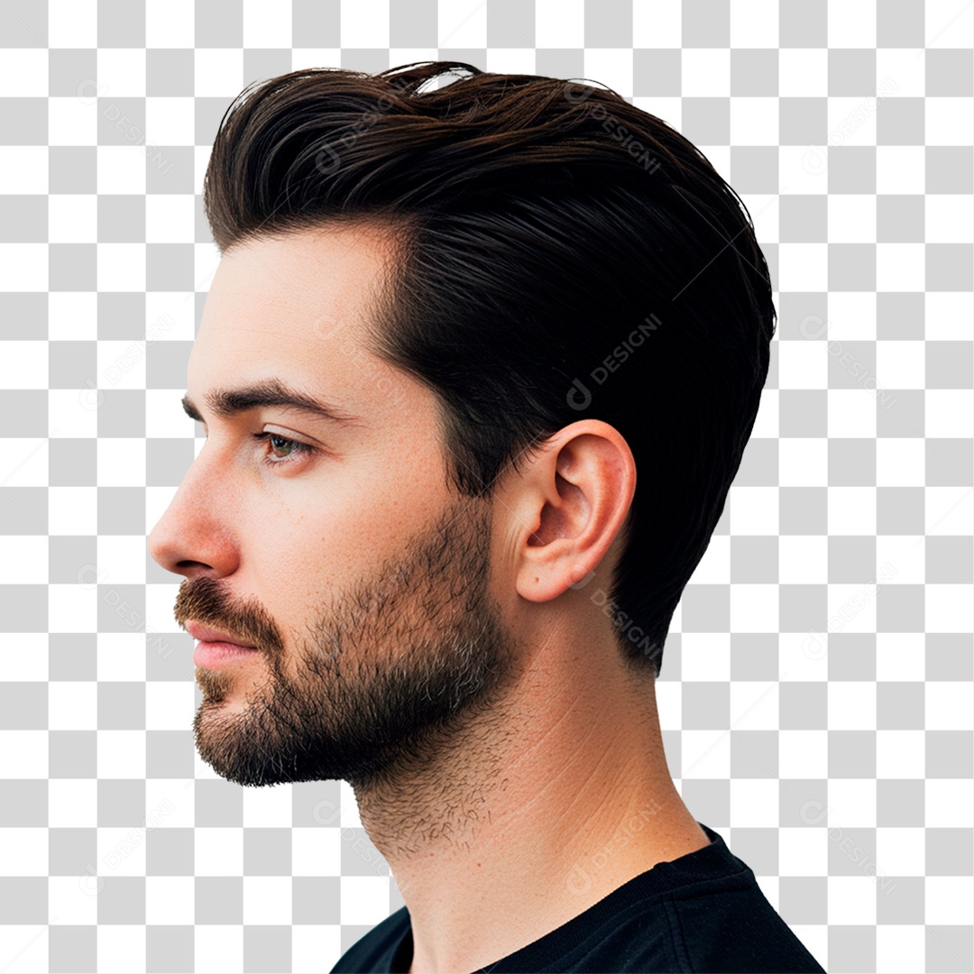 Homem de Barba PNG Transparente