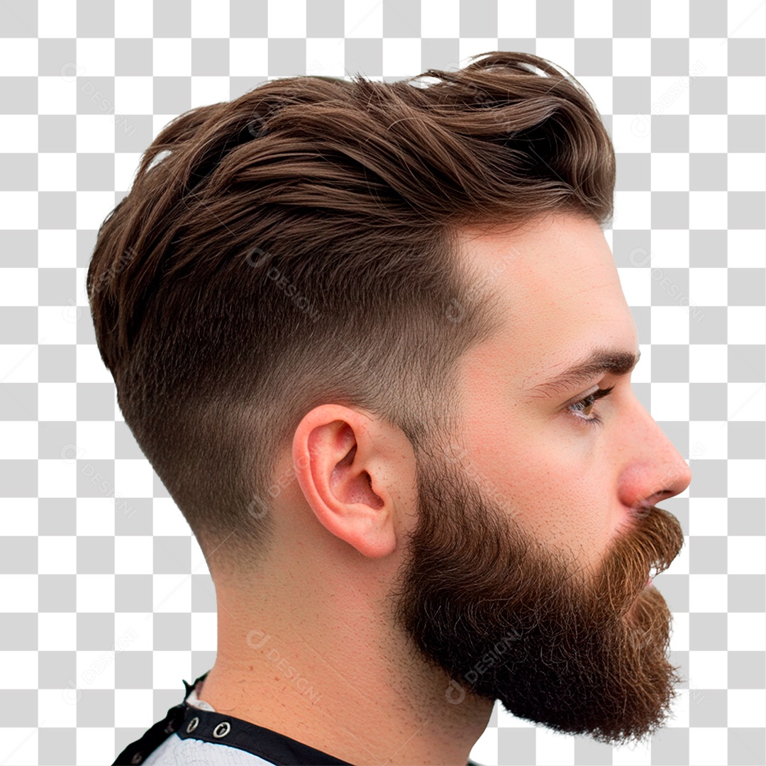 Homem de Barba PNG Transparente