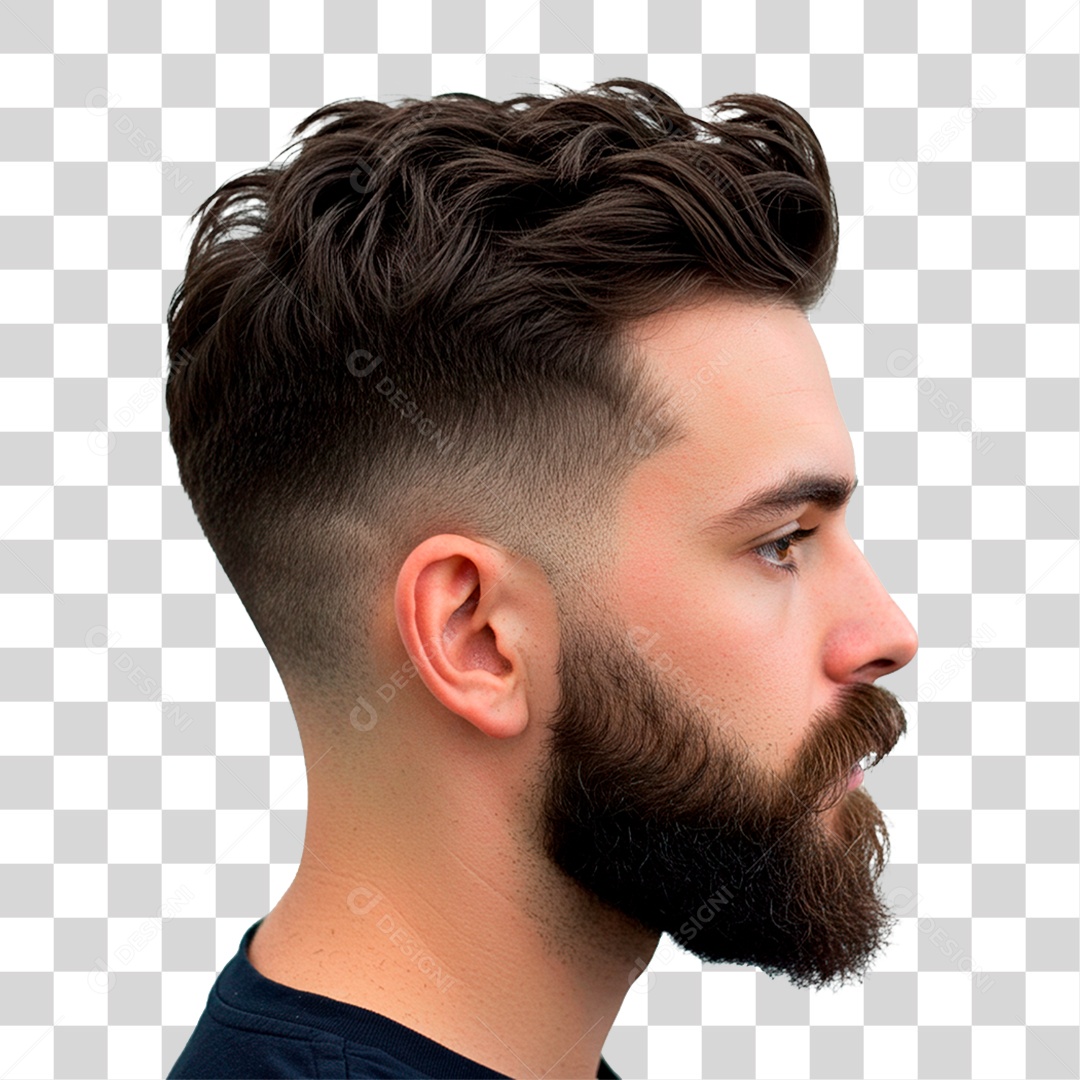 Homem de Barba PNG Transparente