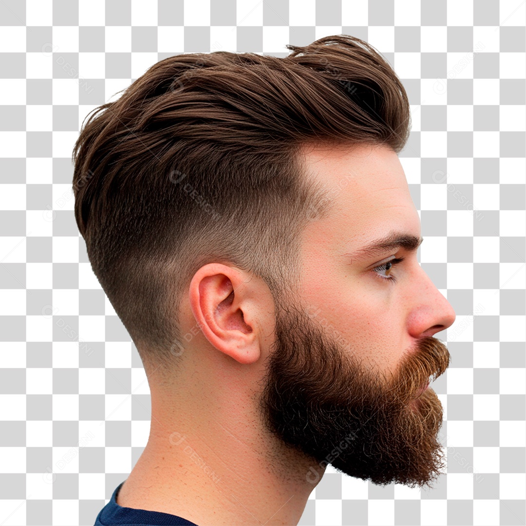 Homem de Barba PNG Transparente