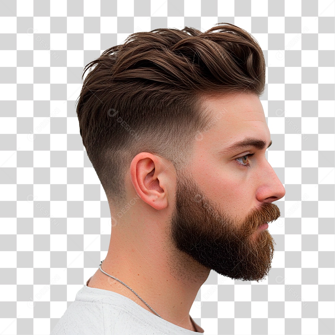 Homem de Barba PNG Transparente