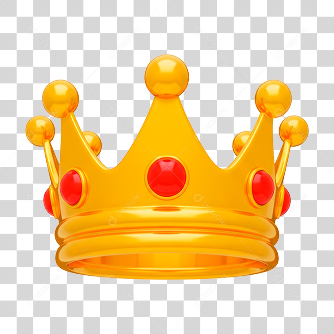 Coroa Dourada PNG Transparente