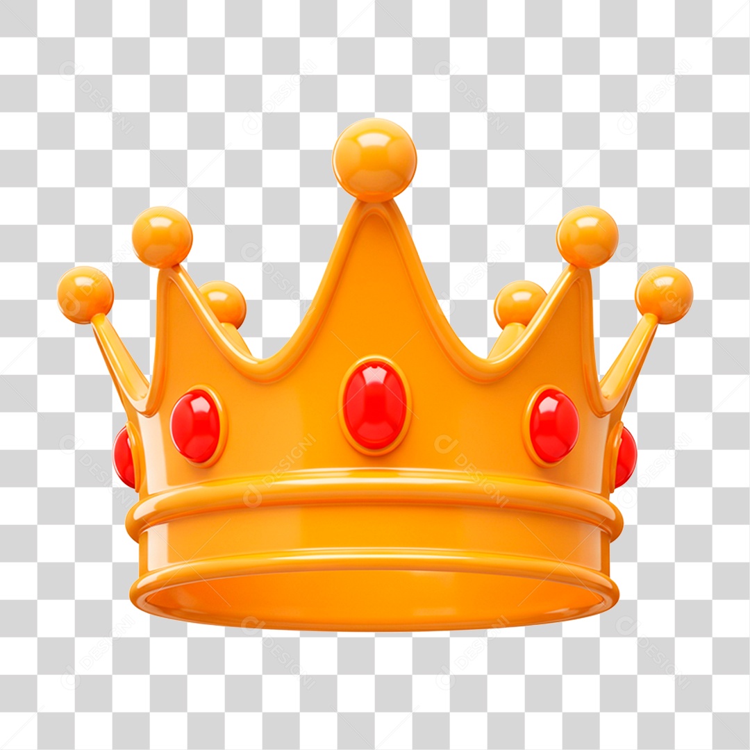 Coroa Dourada PNG Transparente