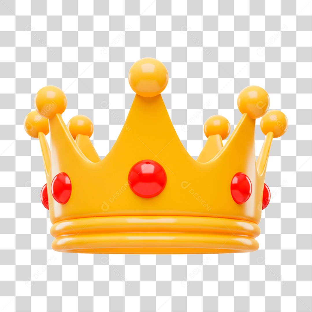 Coroa Dourada PNG Transparente