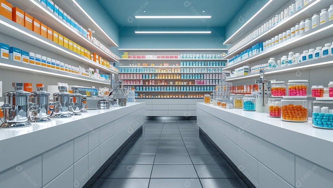 Uma bela farmacia grande