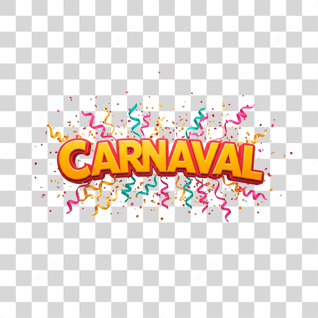 Selo de Carnaval PNG Transparente