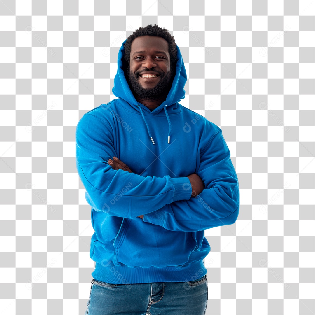 Homem de Blusão PNG Transparente