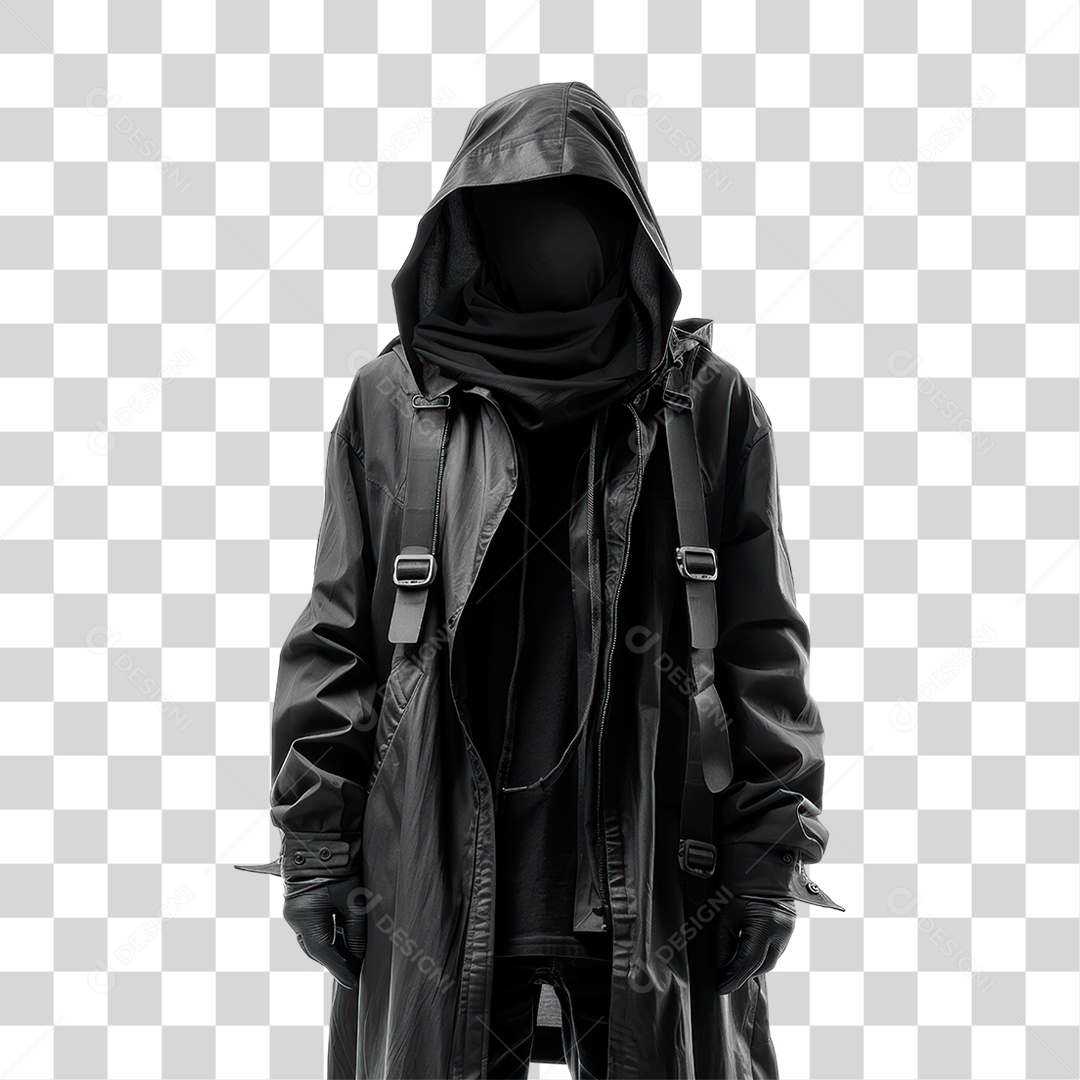 Casaco Preto PNG Transparente