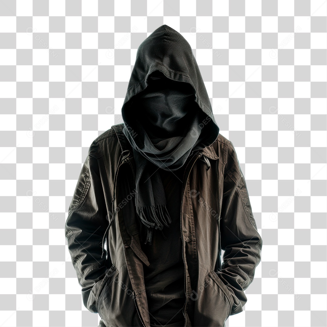 Casaco Preto PNG Transparente