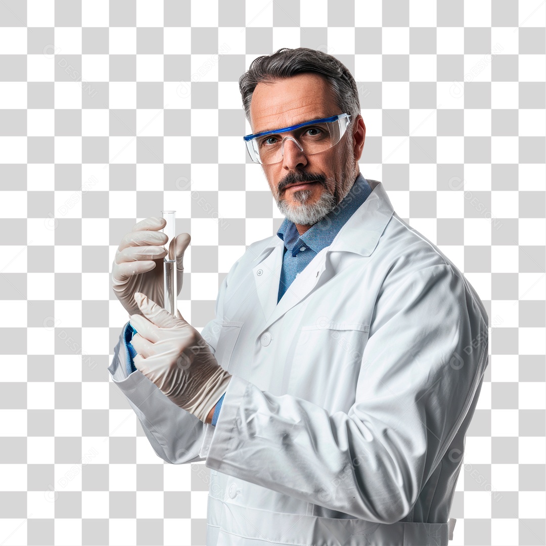 Homem de Jaleco PNG Transparente