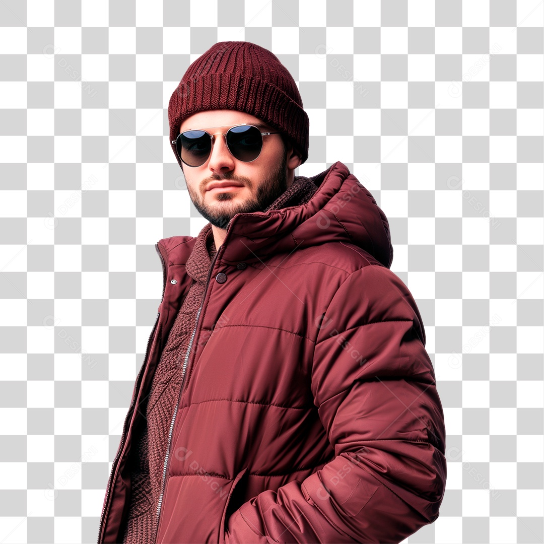 Homem de Óculos PNG Transparente