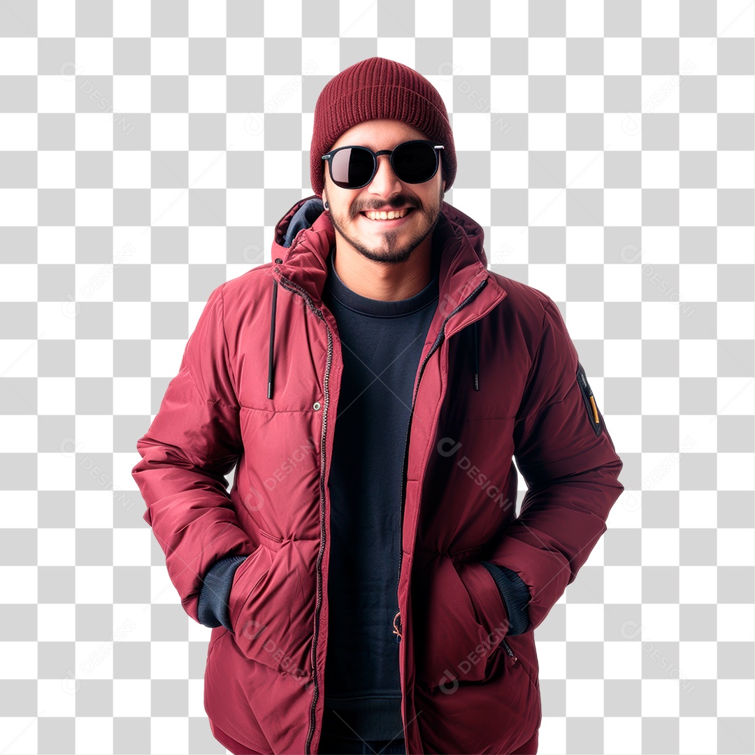 Homem de Óculos PNG Transparente