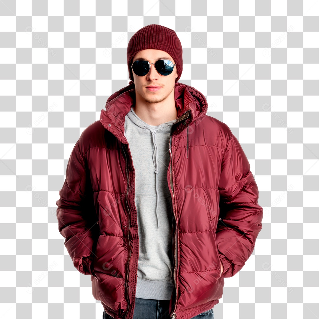 Homem de Óculos PNG Transparente