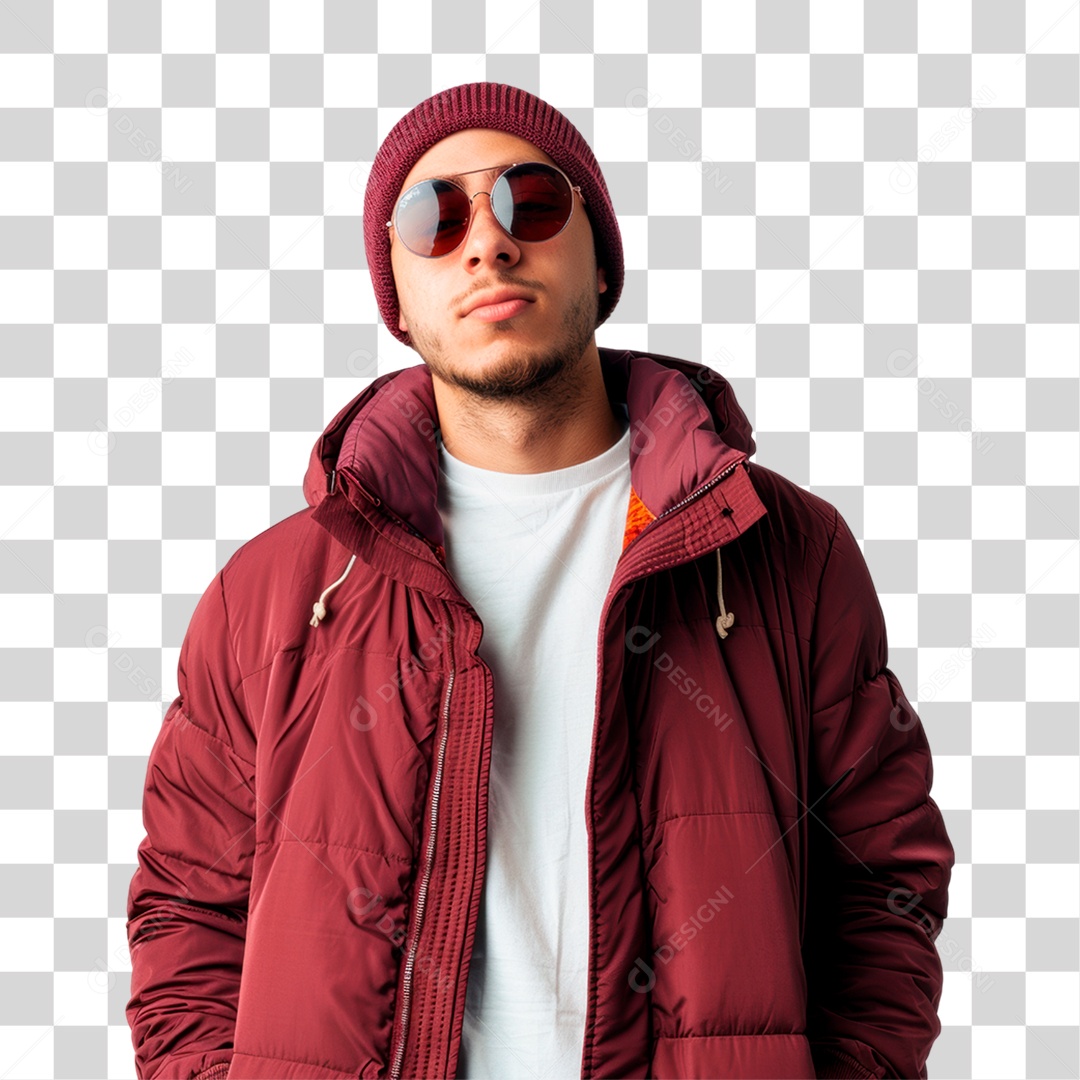 Homem de Óculos PNG Transparente