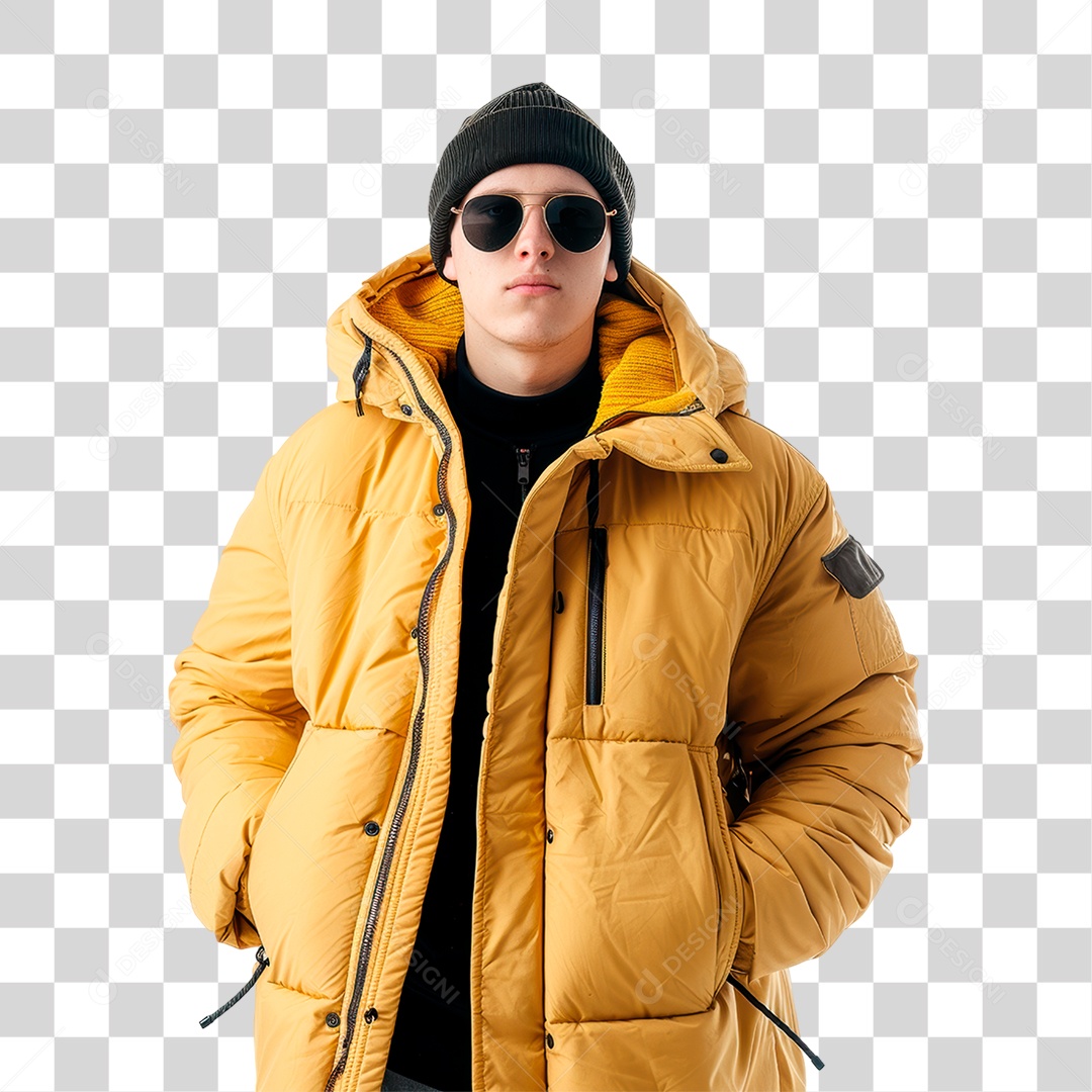 Homem de Óculos PNG Transparente