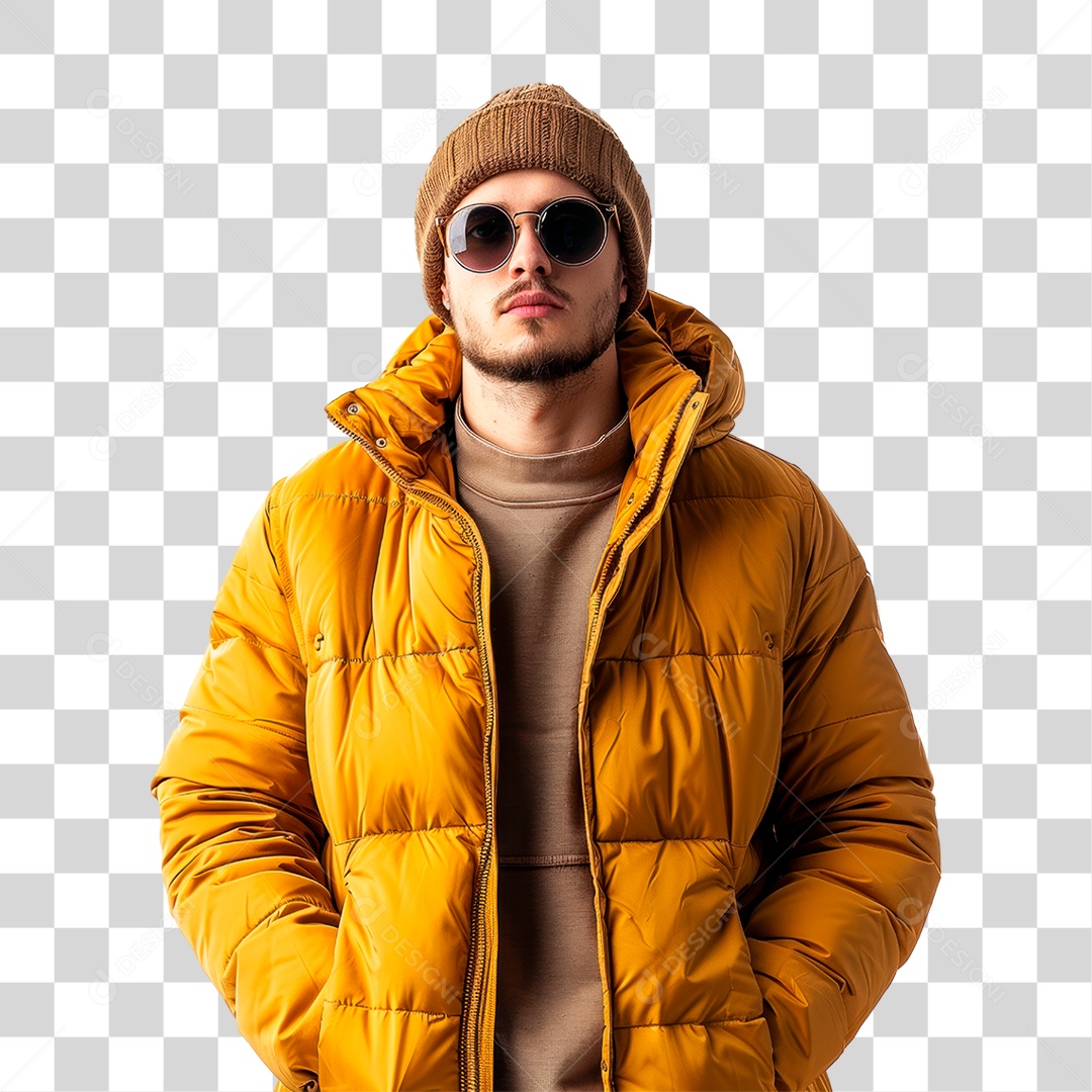 Homem de Óculos PNG Transparente