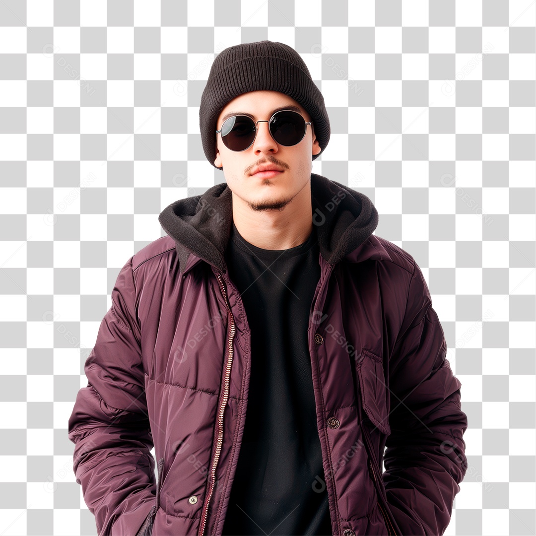 Homem de Óculos PNG Transparente