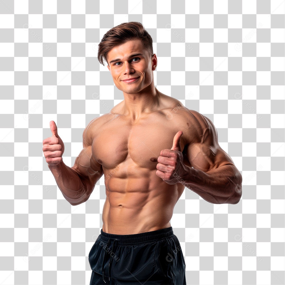 Fisiculturista PNG Transparente