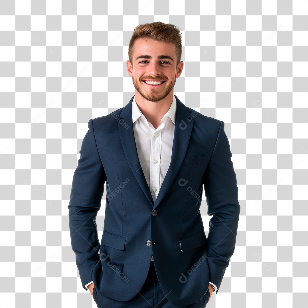 Homem de Terno PNG Transparente