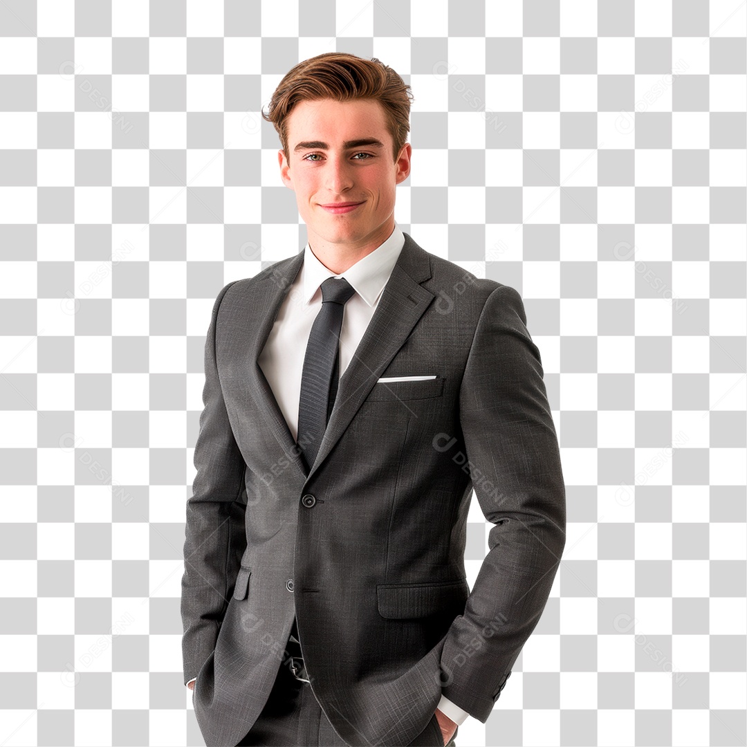 Homem de Terno PNG Transparente