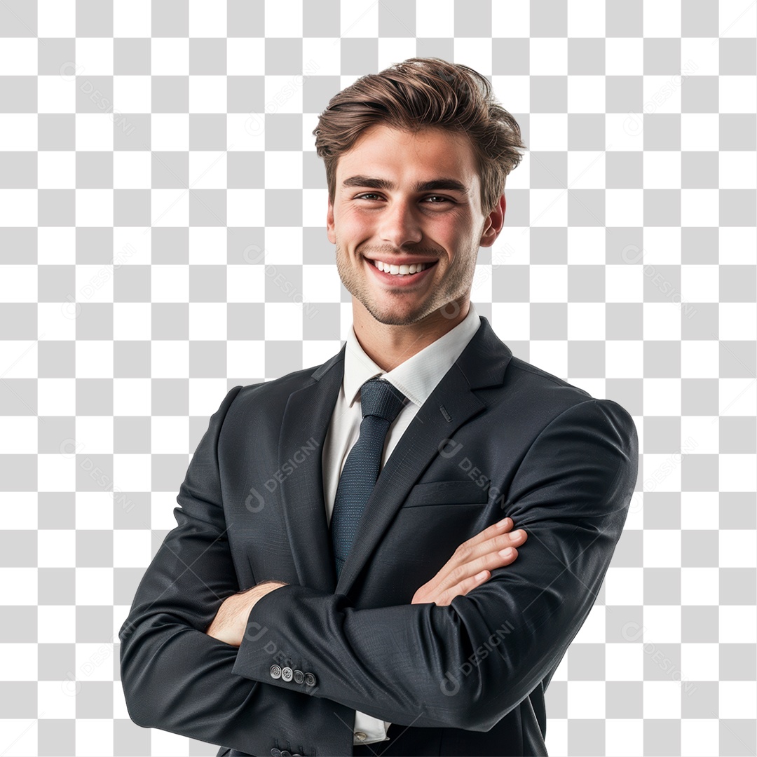 Homem de Terno PNG Transparente