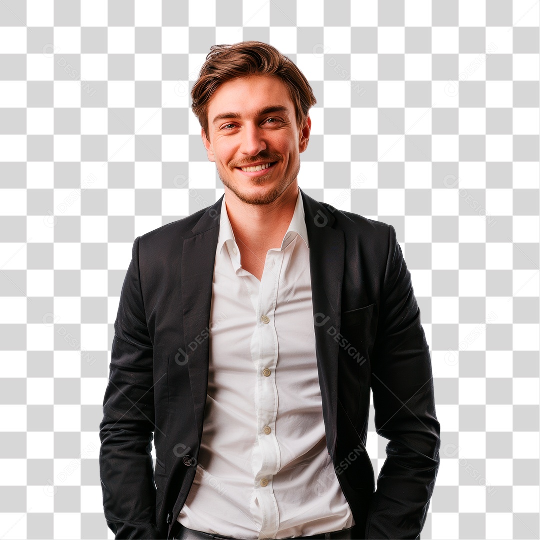 Homem de Terno PNG Transparente