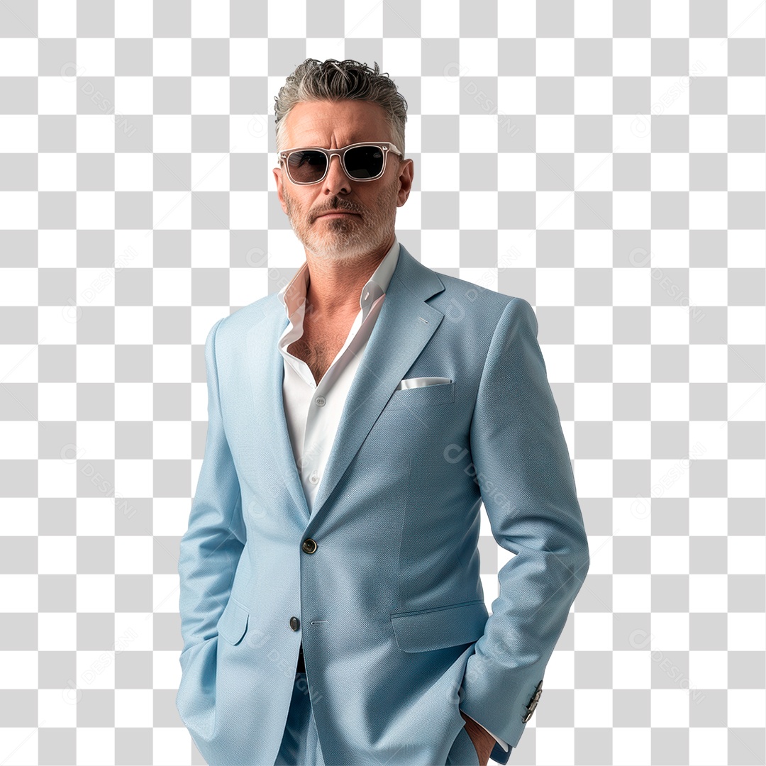 Homem de Terno PNG Transparente