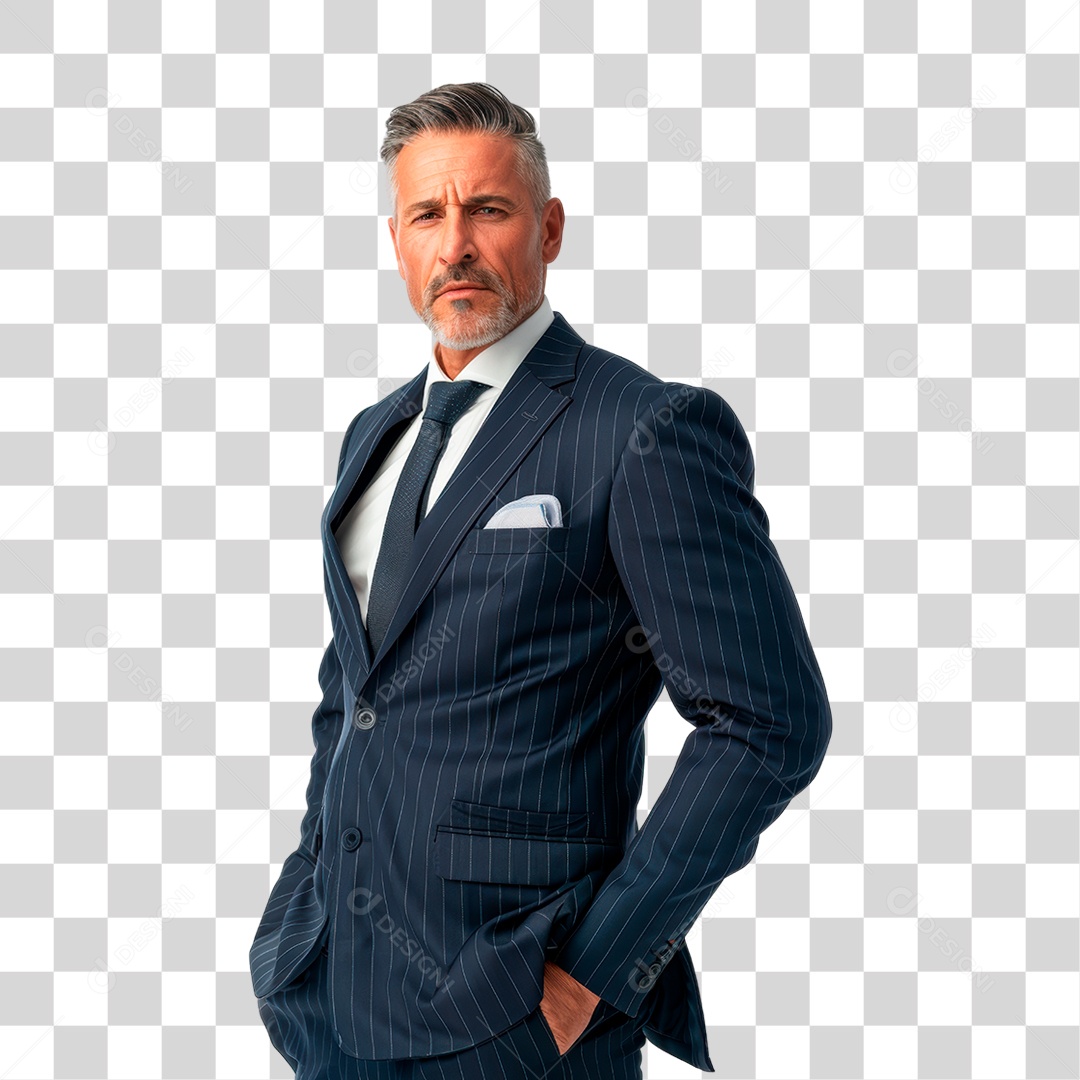 Homem de Terno PNG Transparente