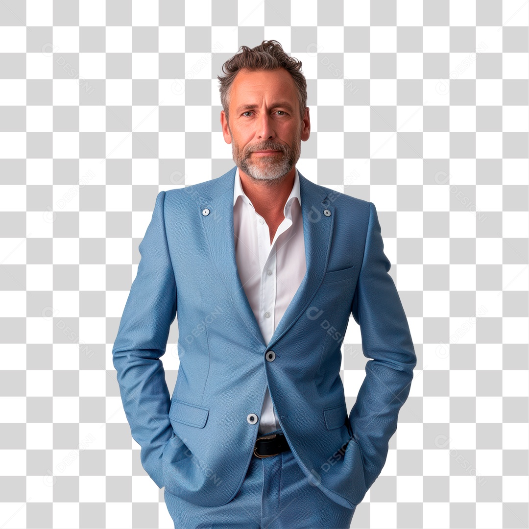 Homem de Terno PNG Transparente