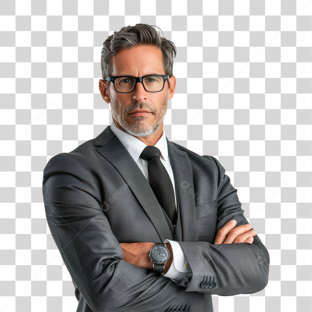 Homem de Terno PNG Transparente