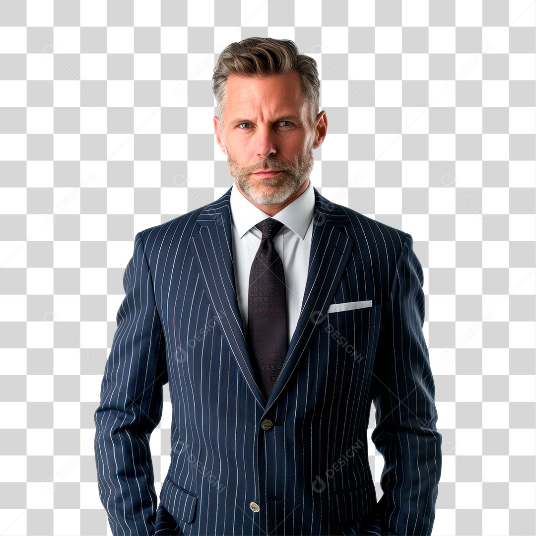 Homem de Terno PNG Transparente